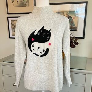 Ying-yang cats sweater